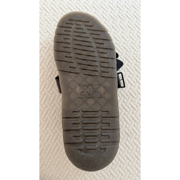 Dr Martens Gryphon Black Leather Sandals Men 11 Women 12 UK 10 EU 45